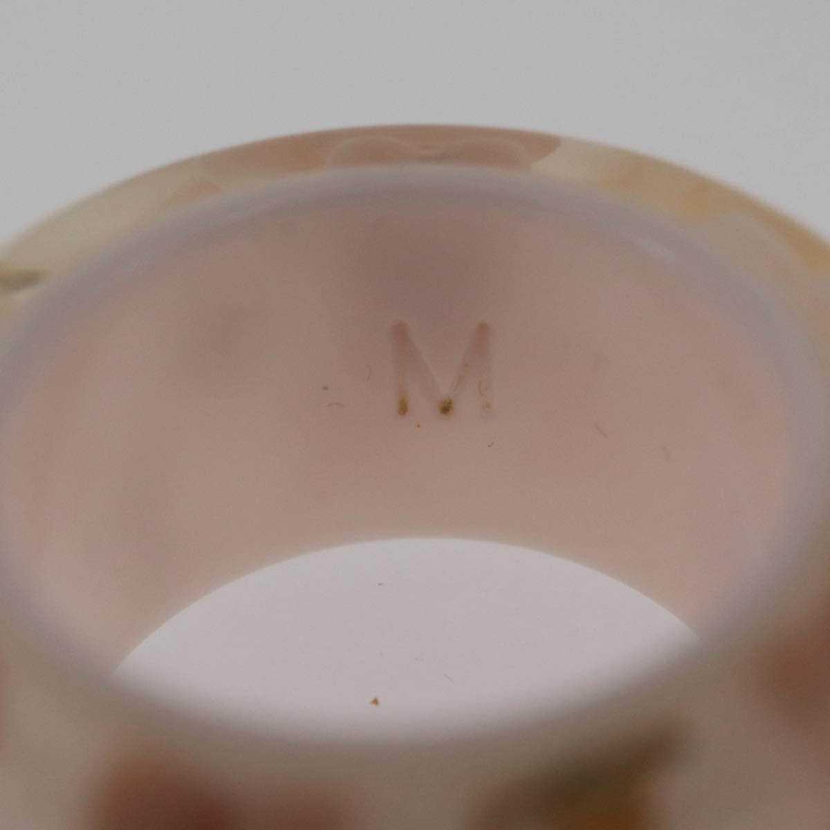 LOUIS VUITTON Berg Farandole Ring plastic M Pink M65816 LV Auth hk3763A