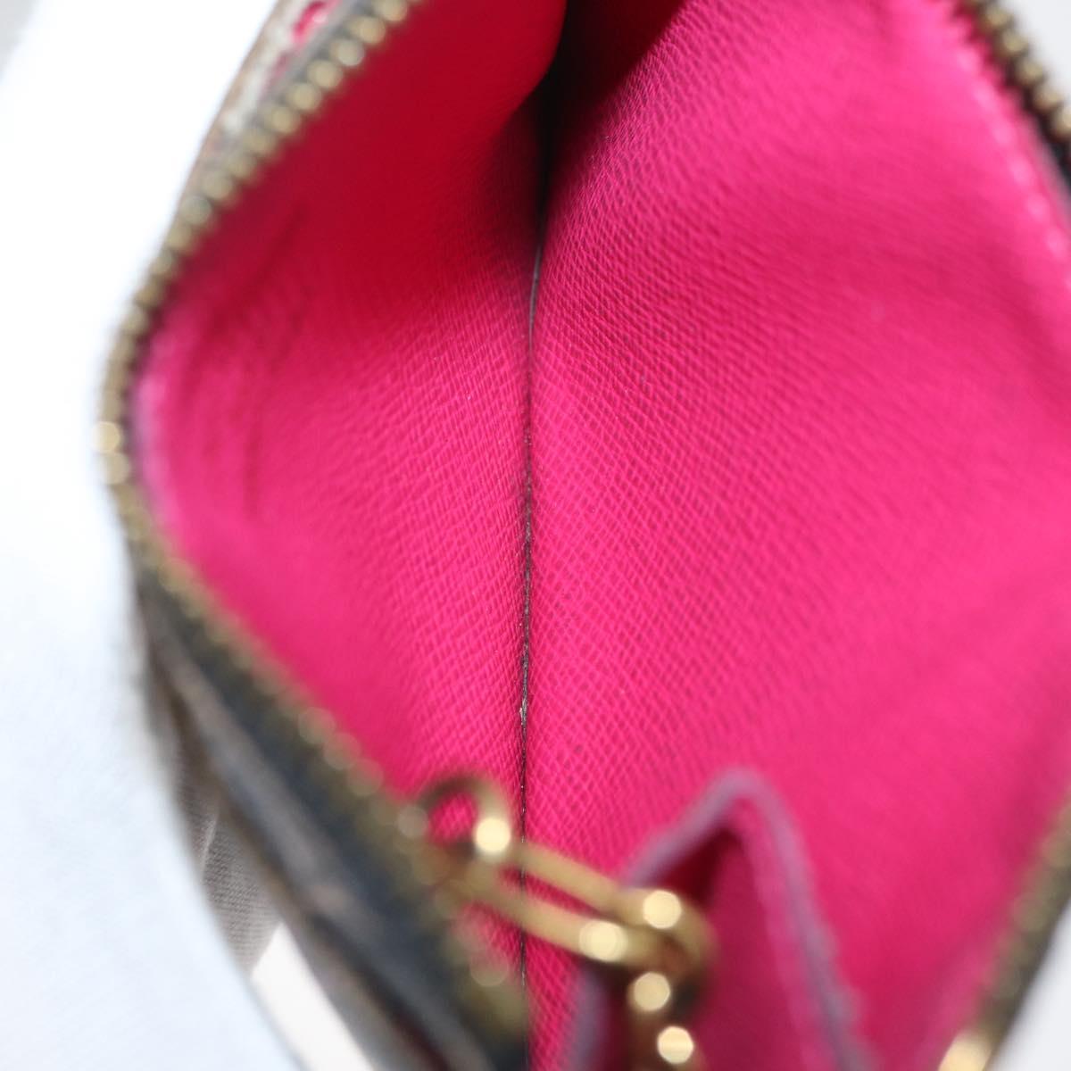 LOUIS VUITTON Multicolor Pochette ClesNM Coin Purse Black M60279 LV Auth hk3764