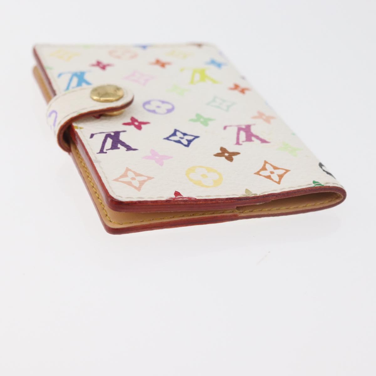 LOUIS VUITTON Monogram Multicolor Agenda Mini Cover White M92653 LV Auth hk3765A