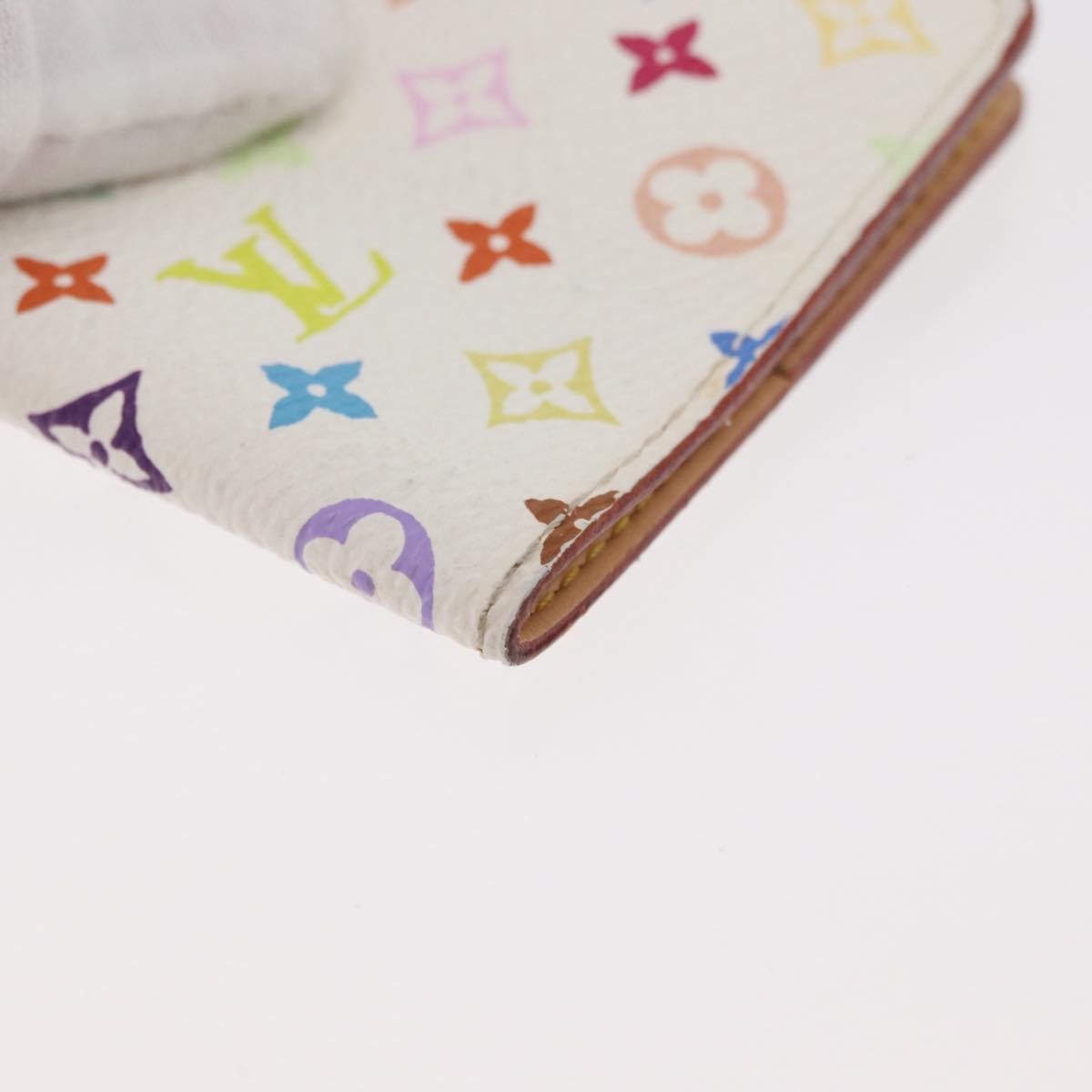 LOUIS VUITTON Monogram Multicolor Agenda Mini Cover White M92653 LV Auth hk3765A