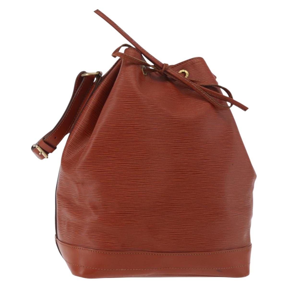 LOUIS VUITTON Epi Noe Shoulder Bag Brown M44028 LV Auth hk3774A