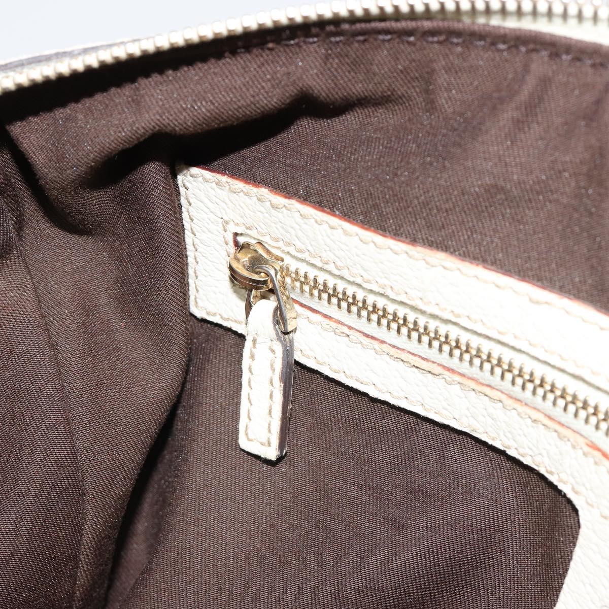 GUCCI GG Canvas Hand Bag Beige Gold 152457 Auth hk3791
