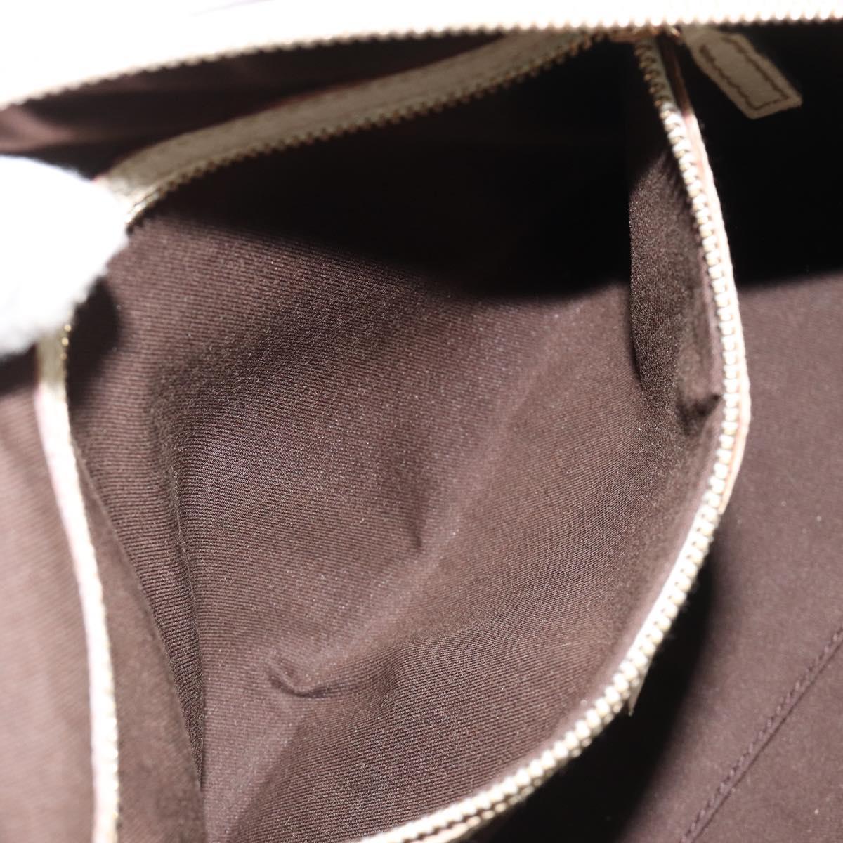 GUCCI GG Canvas Hand Bag Beige Gold 152457 Auth hk3791