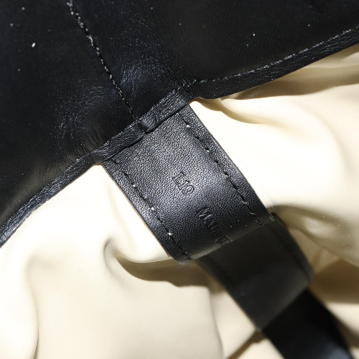 LOEWE Hand Bag Canvas Leather Beige Gold Auth hk3797