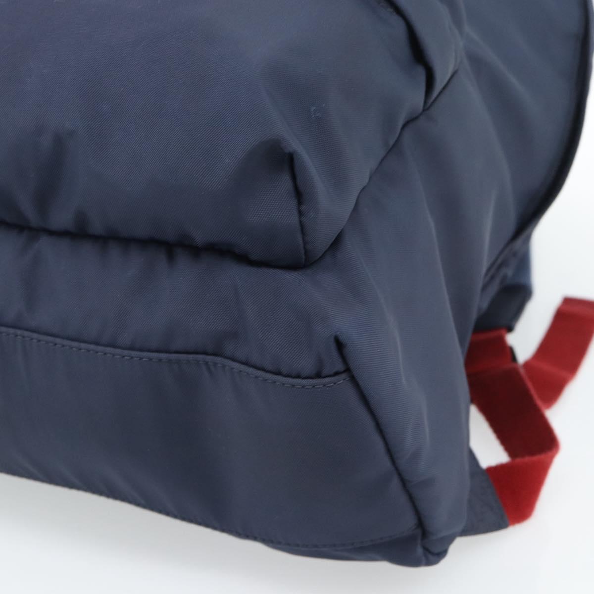 BALENCIAGA Backpack Nylon Navy Silver 525162 Auth hk3814