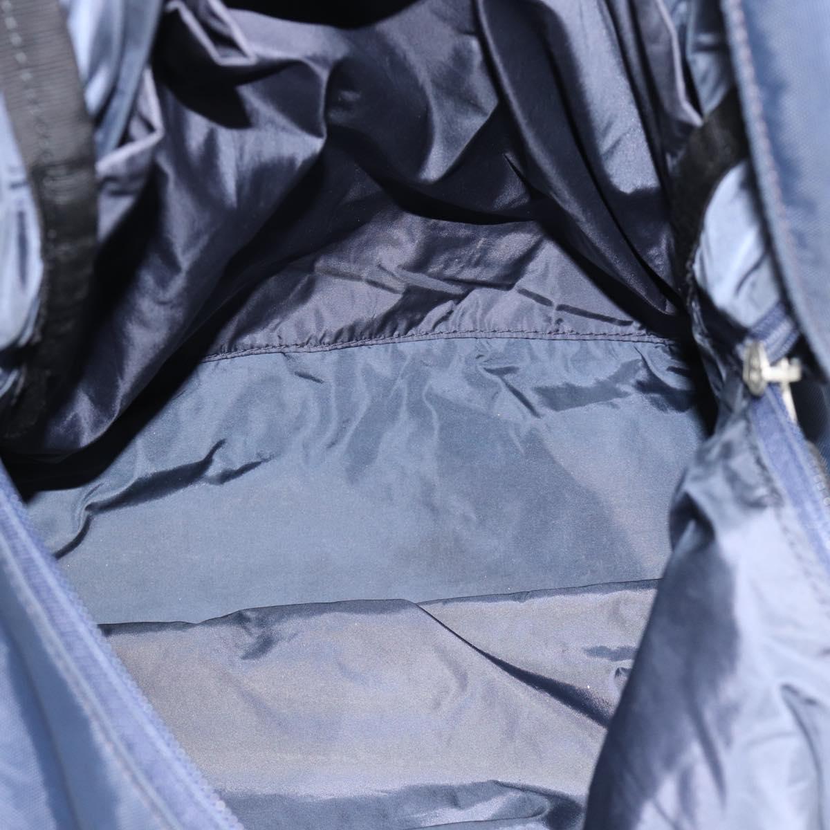 BALENCIAGA Backpack Nylon Navy Silver 525162 Auth hk3814