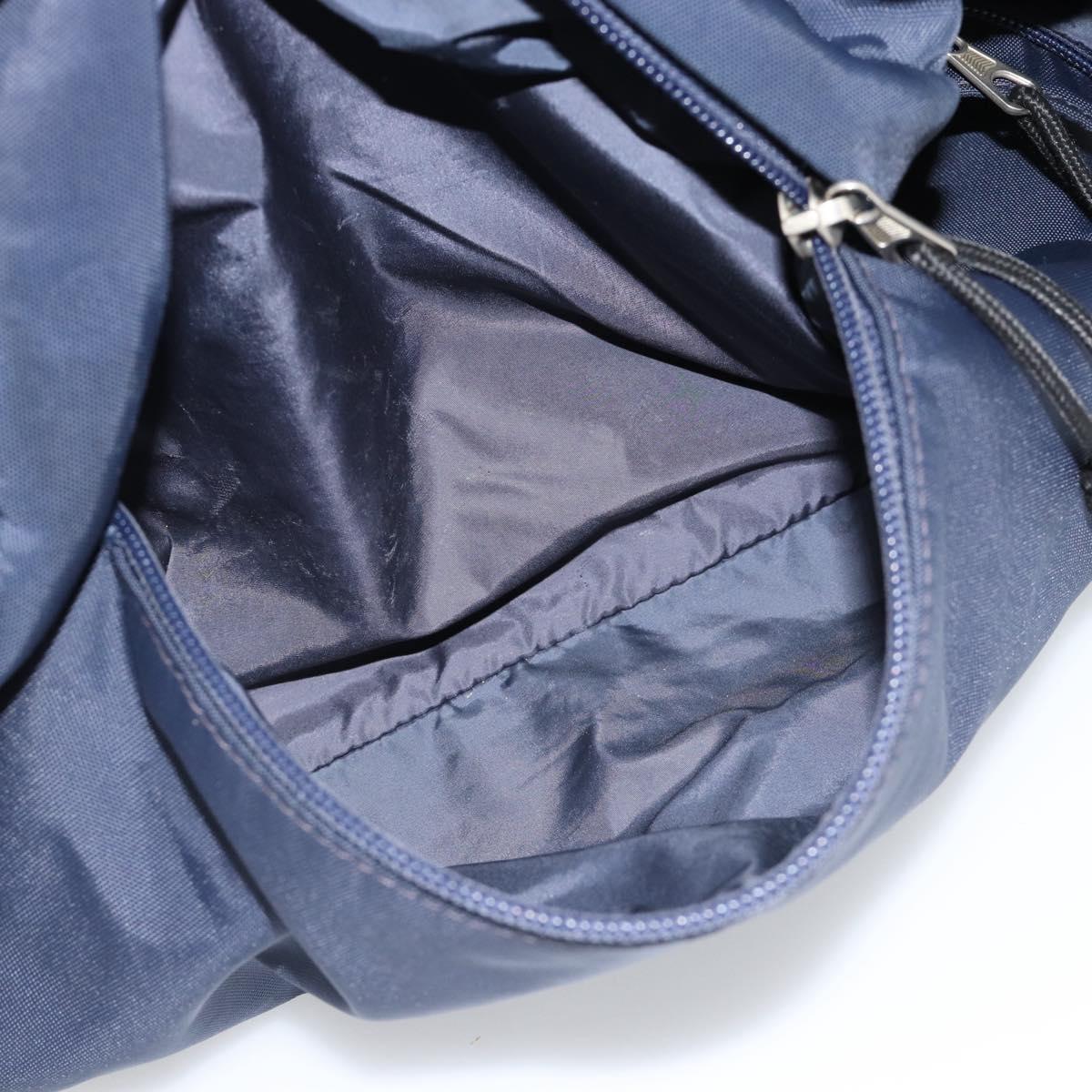 BALENCIAGA Backpack Nylon Navy Silver 525162 Auth hk3814
