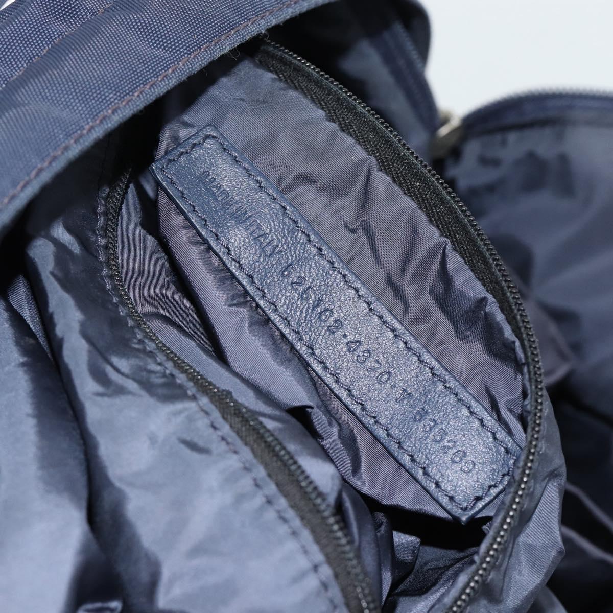 BALENCIAGA Backpack Nylon Navy Silver 525162 Auth hk3814