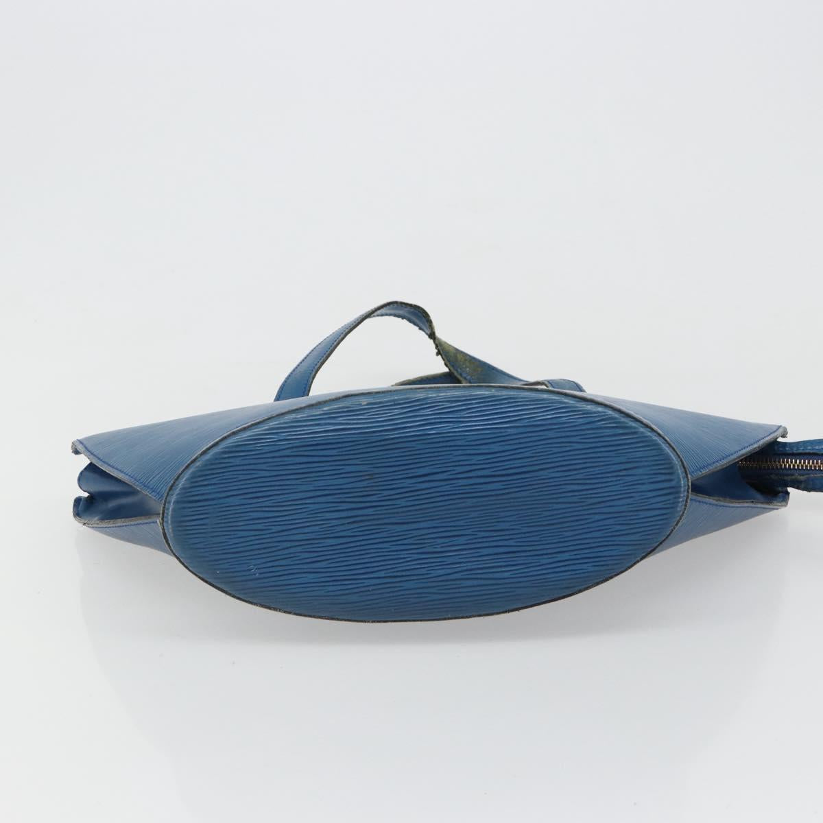 LOUIS VUITTON Epi Saint Jacques Shoulder Bag Blue M52275 LV Auth hk3825
