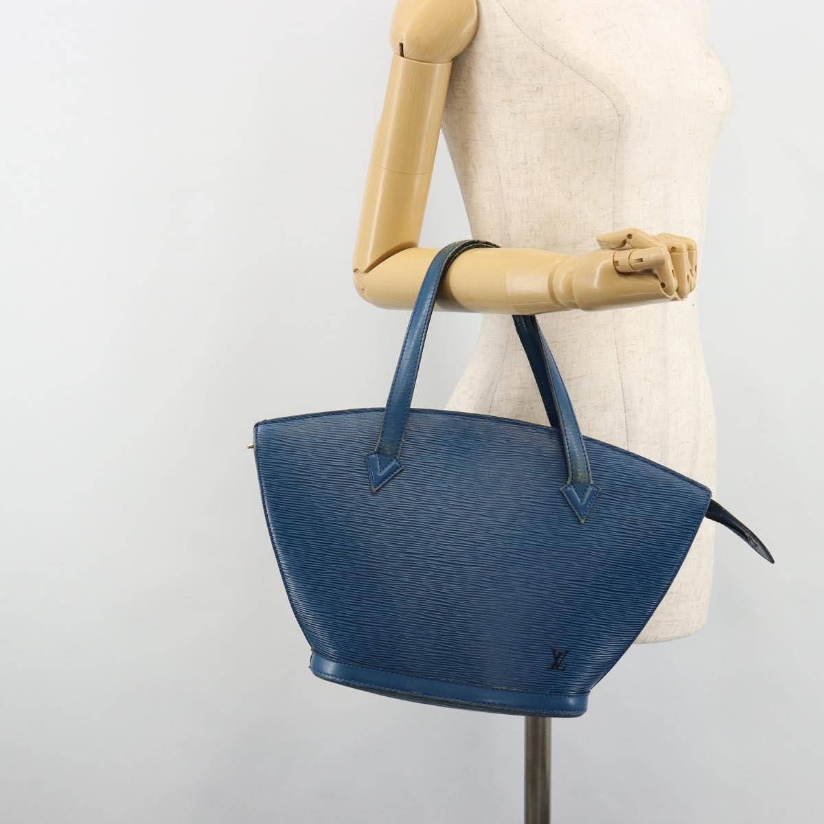 LOUIS VUITTON Epi Saint Jacques Shoulder Bag Blue M52275 LV Auth hk3825