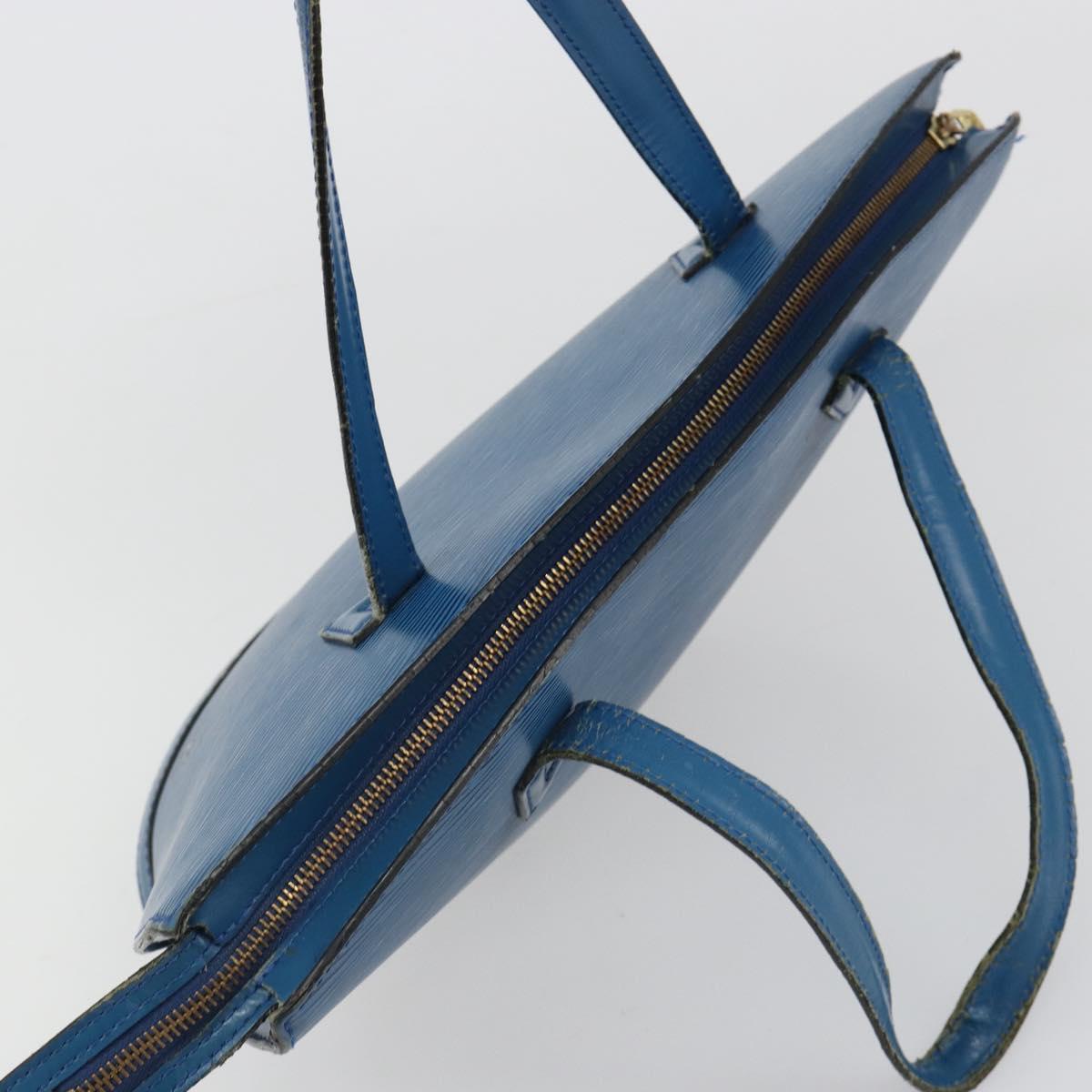LOUIS VUITTON Epi Saint Jacques Shoulder Bag Blue M52275 LV Auth hk3825