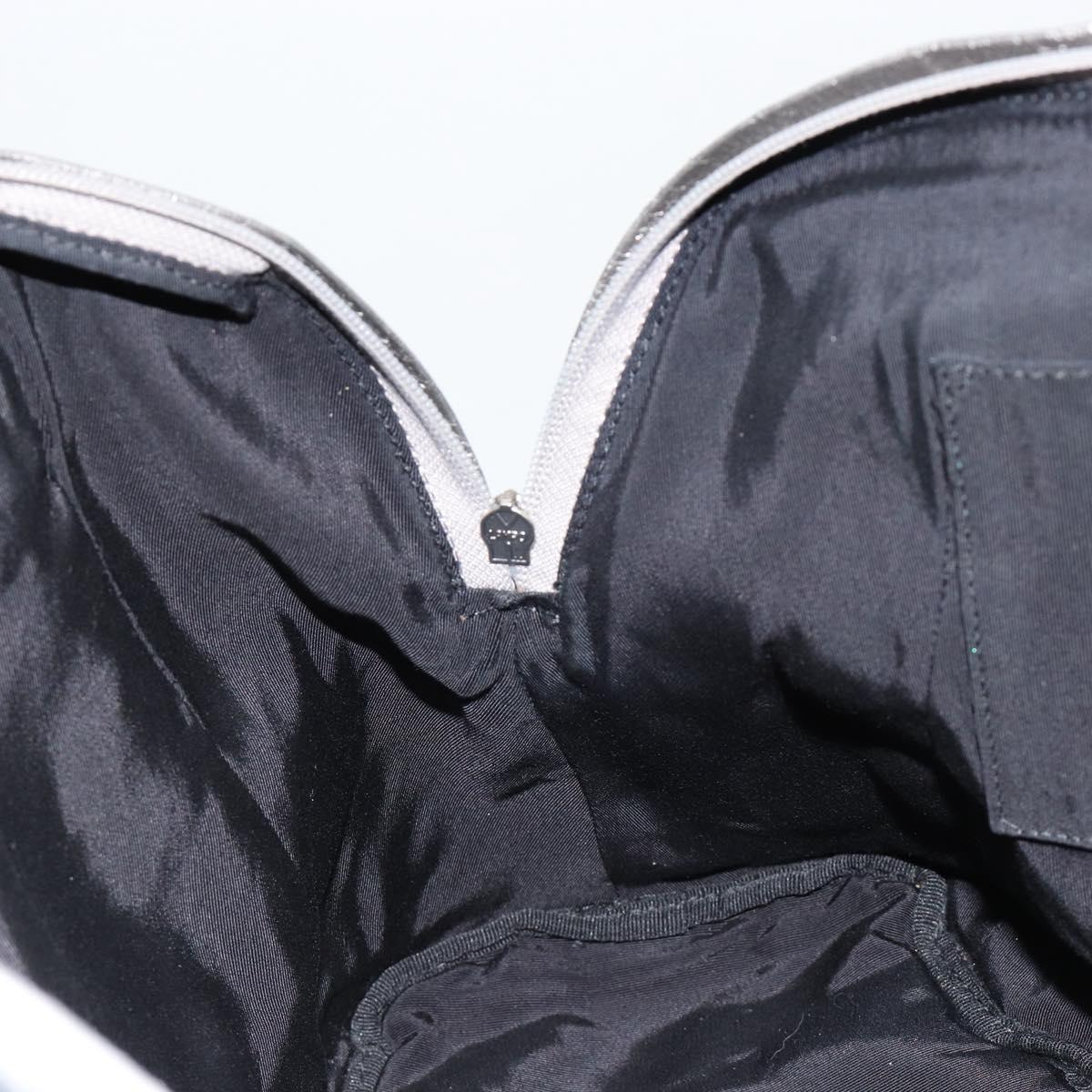 CHANEL Unlimited Tote Bag Coated Canvas Silver CC Auth hk3826