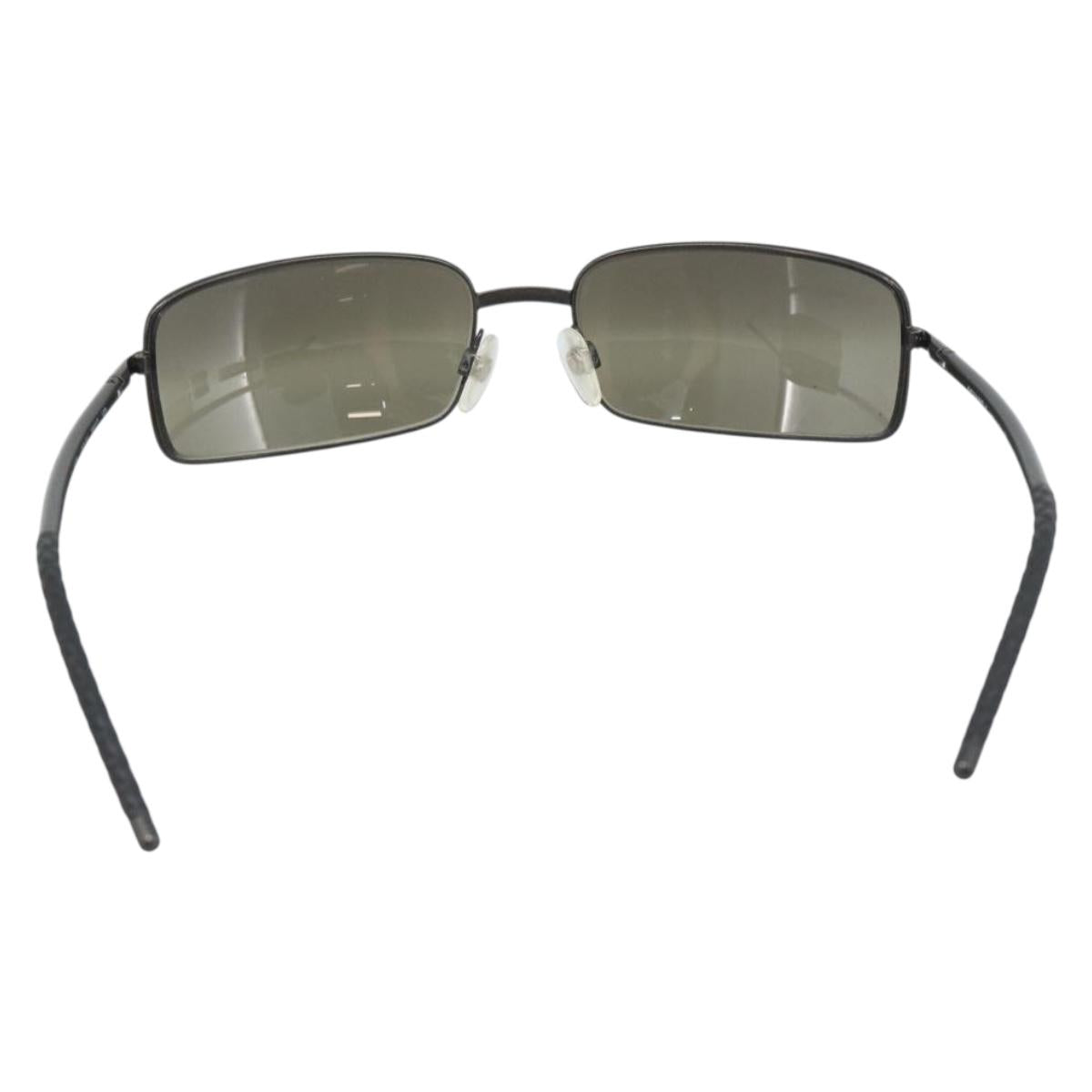 CHANEL Sunglasses Plastic Black CC Auth hk3829