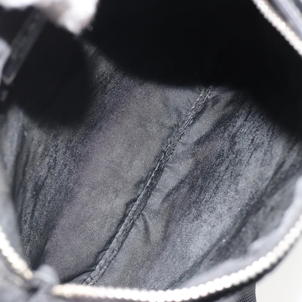 PRADA Shoulder Bag Nylon Black Silver Auth hk3831