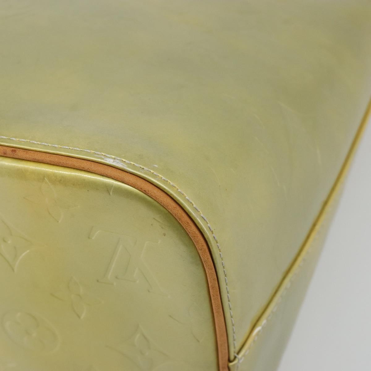 LOUIS VUITTON Monogram Vernis Houston Hand Bag Gris M91053 LV Auth hk3833