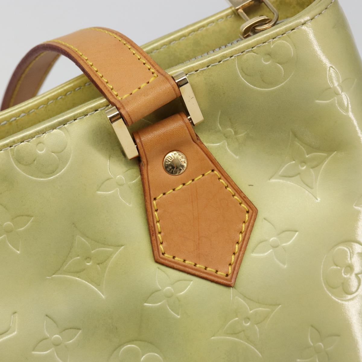 LOUIS VUITTON Monogram Vernis Houston Hand Bag Gris M91053 LV Auth hk3833