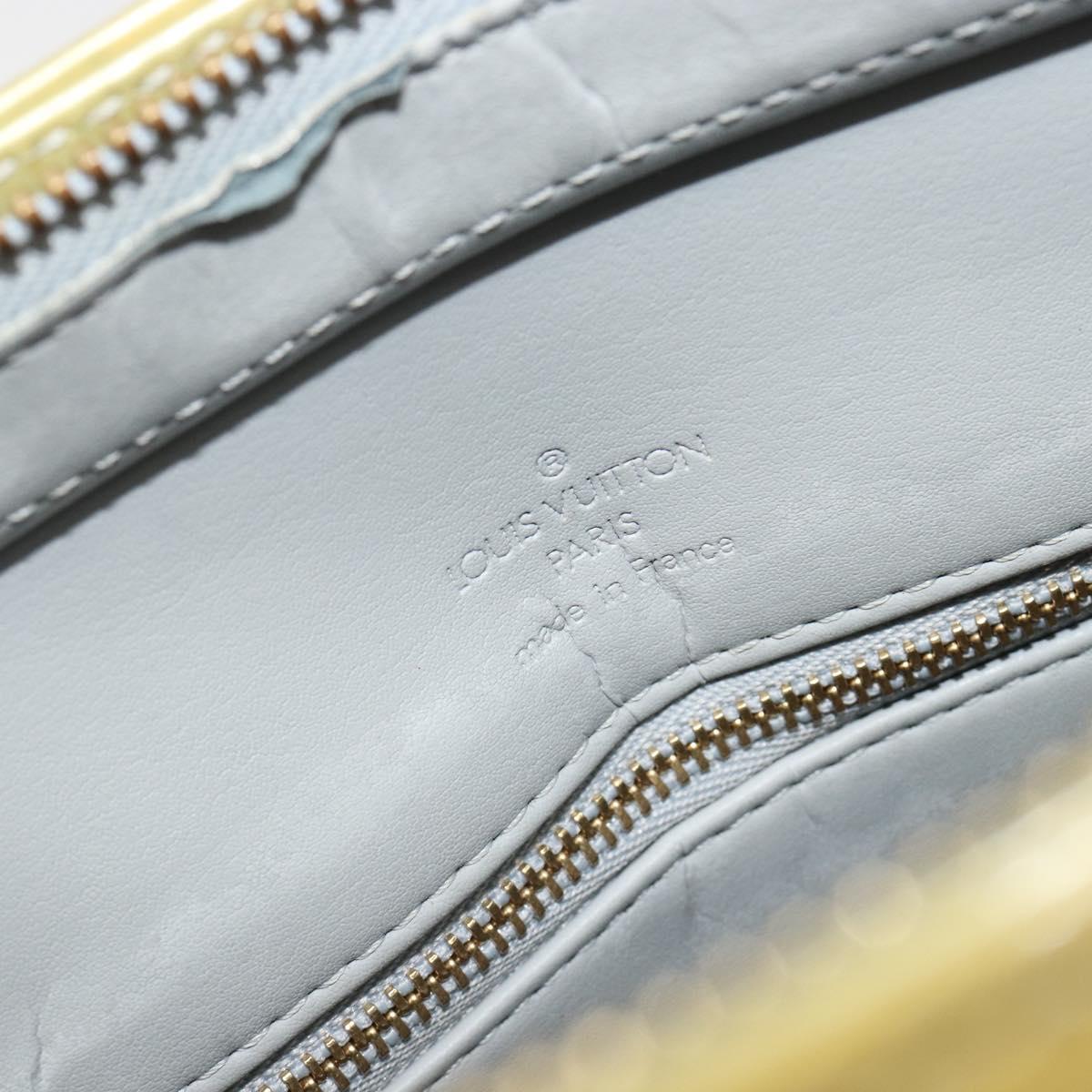 LOUIS VUITTON Monogram Vernis Houston Hand Bag Gris M91053 LV Auth hk3833
