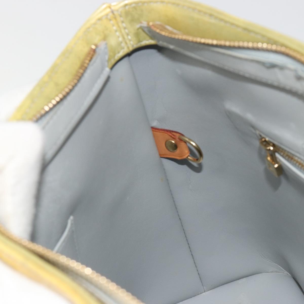 LOUIS VUITTON Monogram Vernis Houston Hand Bag Gris M91053 LV Auth hk3833