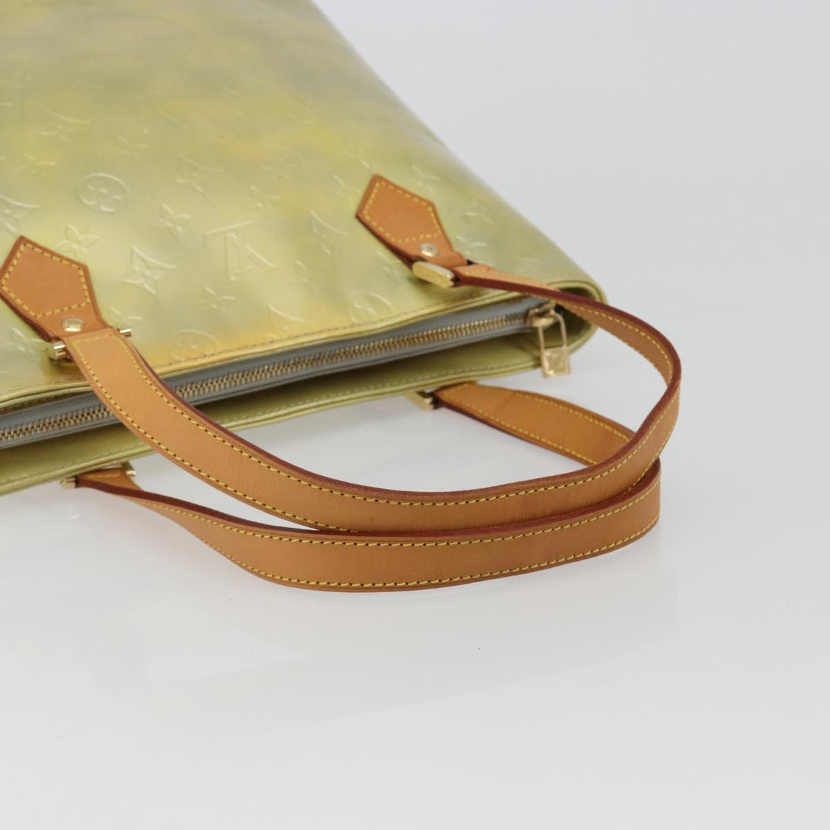 LOUIS VUITTON Monogram Vernis Houston Hand Bag Gris M91053 LV Auth hk3833