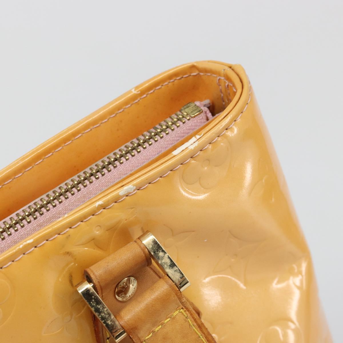 LOUIS VUITTON Monogram Vernis Houston Bag Marshmallow Pink M91302 LV Auth hk3836