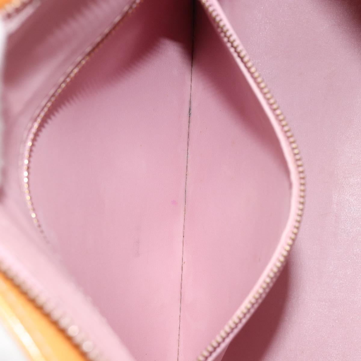 LOUIS VUITTON Monogram Vernis Houston Bag Marshmallow Pink M91302 LV Auth hk3836