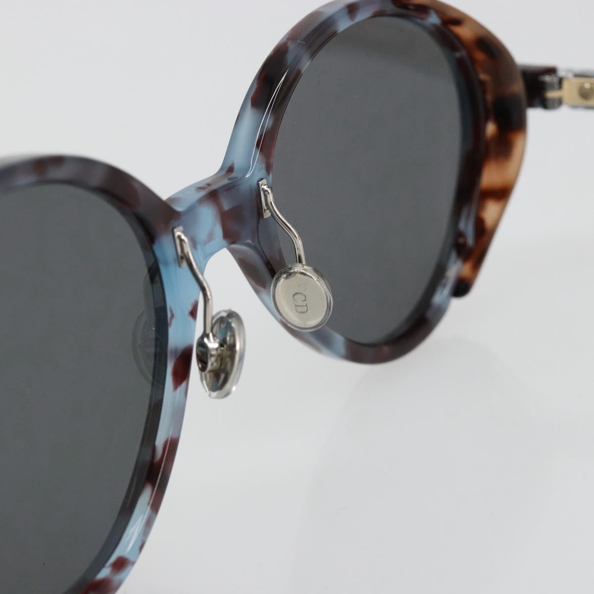 Christian Dior Sunglasses Plastic Gray Gold Silver Auth hk3838