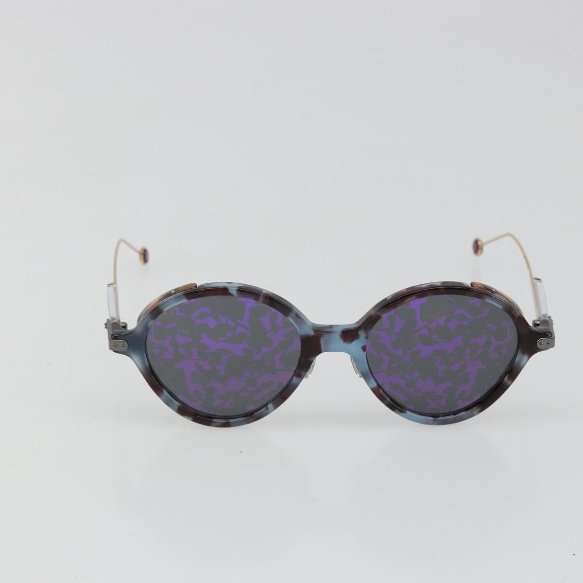 Christian Dior Sunglasses Plastic Gray Gold Silver Auth hk3838