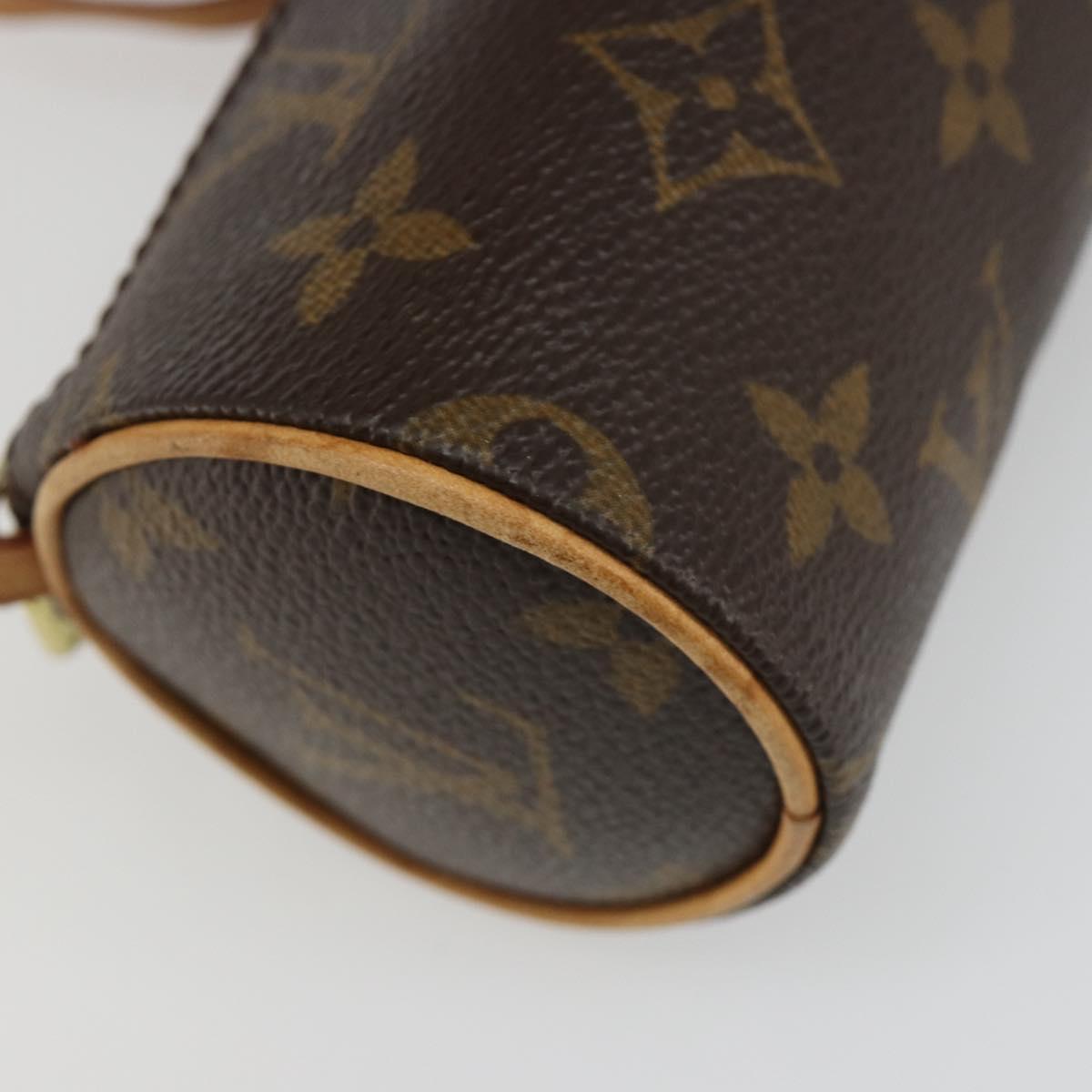 LOUIS VUITTON Monogram Papillon Pouch LV Auth hk3839