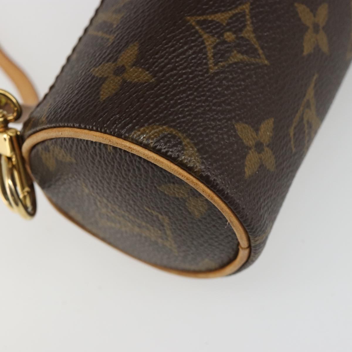 LOUIS VUITTON Monogram Papillon Pouch LV Auth hk3839