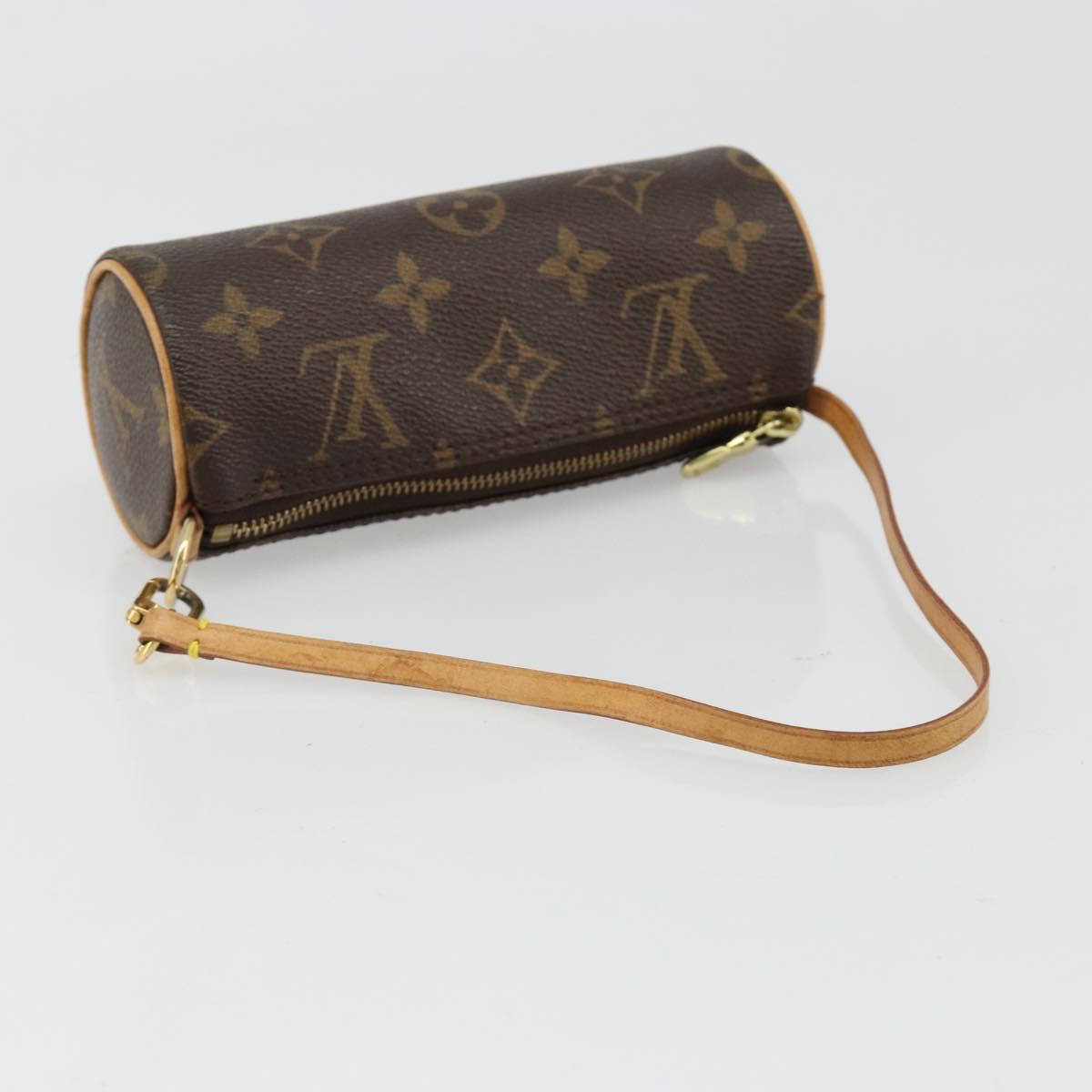 LOUIS VUITTON Monogram Papillon Pouch LV Auth hk3839