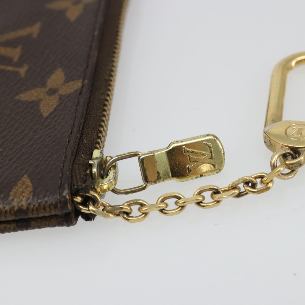 LOUIS VUITTON Monogram Pochette Cles Coin Purse M62650 LV Auth hk3841