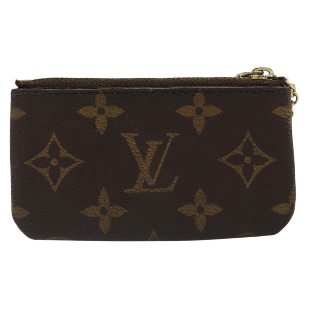 LOUIS VUITTON Monogram Pochette Cles Coin Purse M62650 LV Auth hk3841