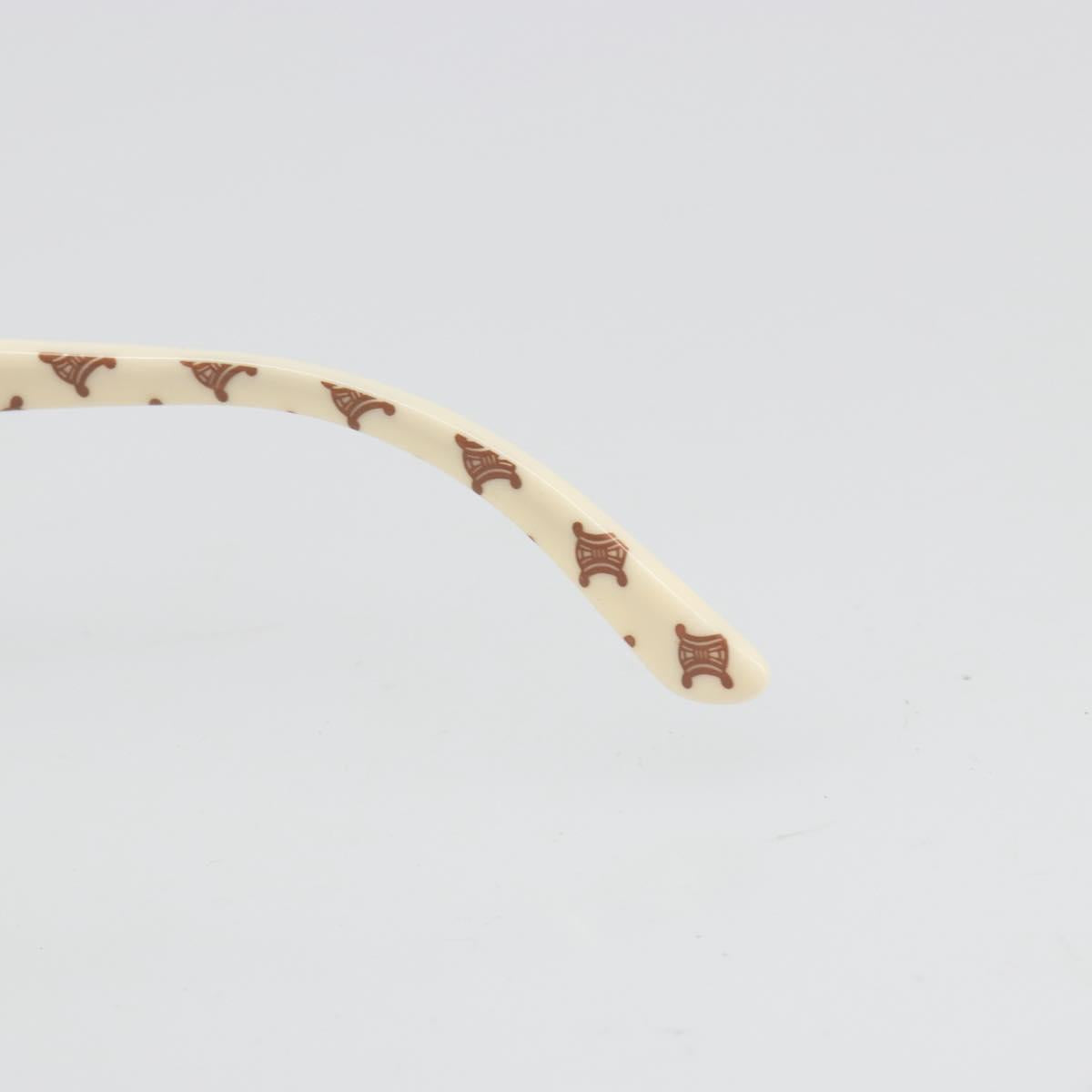 CELINE Sunglasses Metal Bronze Gold Auth hk3845