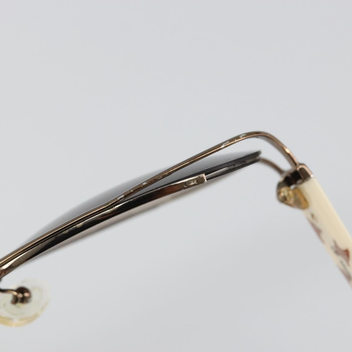 CELINE Sunglasses Metal Bronze Gold Auth hk3845