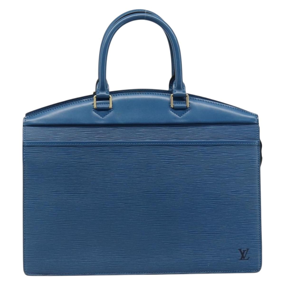 LOUIS VUITTON Epi Riviera Hand Bag Blue M48185 LV Auth hk3848