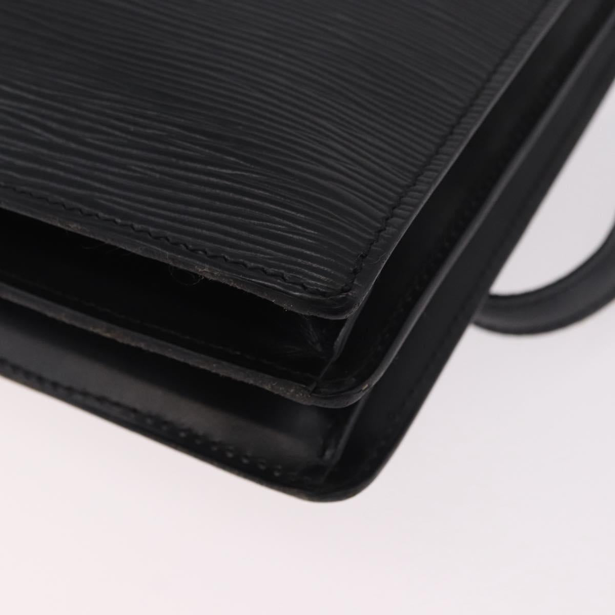 LOUIS VUITTON Epi Angian Shoulder Bag 2way Black M52112 LV Auth hk3850