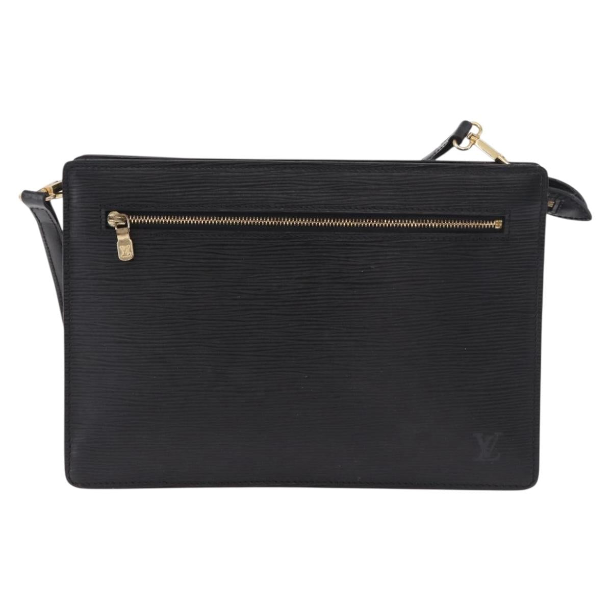 LOUIS VUITTON Epi Angian Shoulder Bag 2way Black M52112 LV Auth hk3850