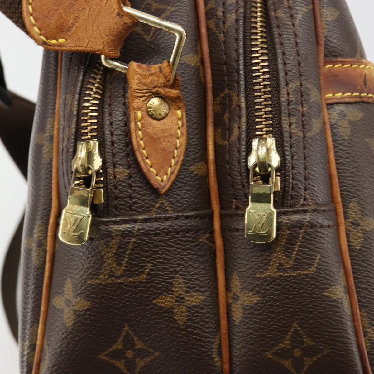 LOUIS VUITTON Monogram Reporter PM Shoulder Bag M45254 LV Auth hk3853