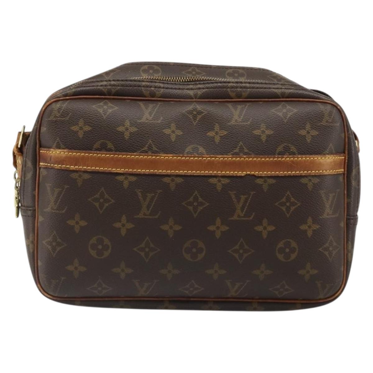 LOUIS VUITTON Monogram Reporter PM Shoulder Bag M45254 LV Auth hk3853