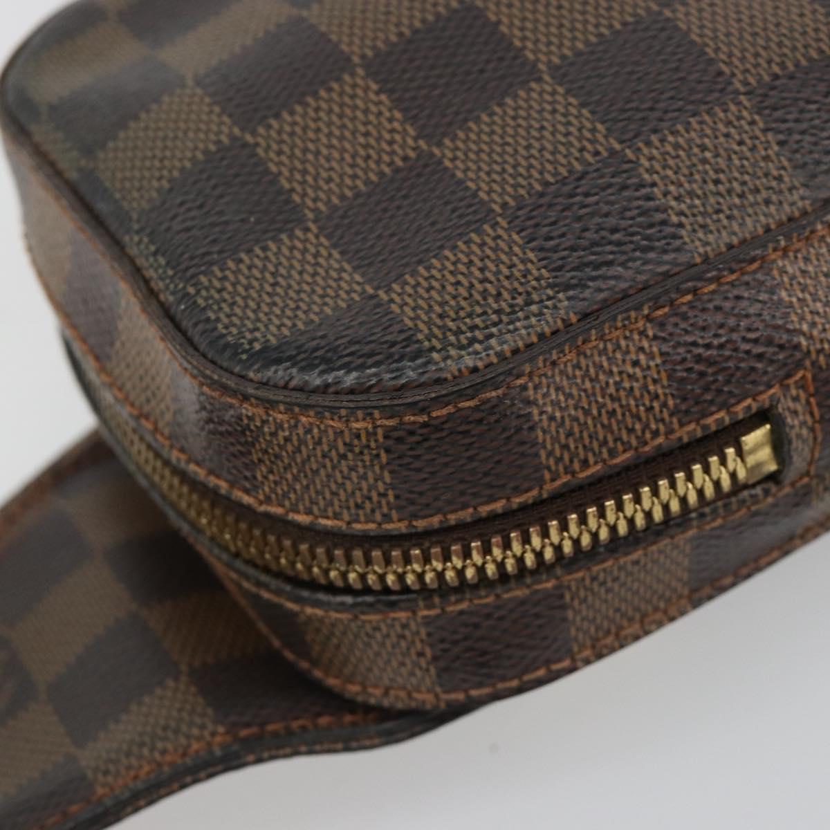 LOUIS VUITTON Damier Ebene Geronimos Shoulder Bag N51994 LV Auth hk3860