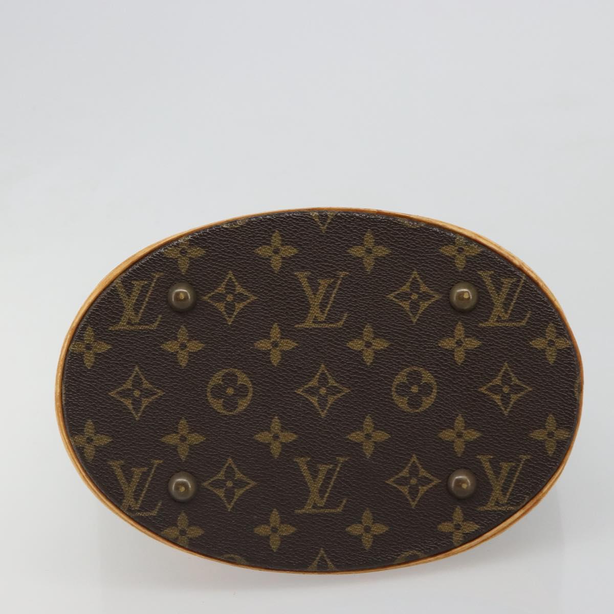 LOUIS VUITTON Monogram Bucket PM Shoulder Bag M42238 LV Auth hk3861