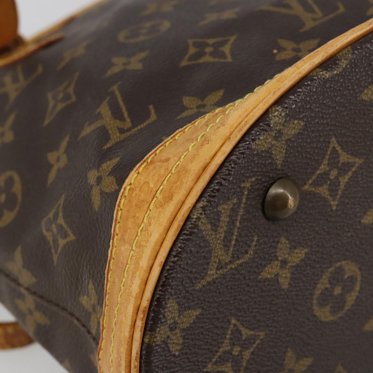 LOUIS VUITTON Monogram Bucket PM Shoulder Bag M42238 LV Auth hk3861