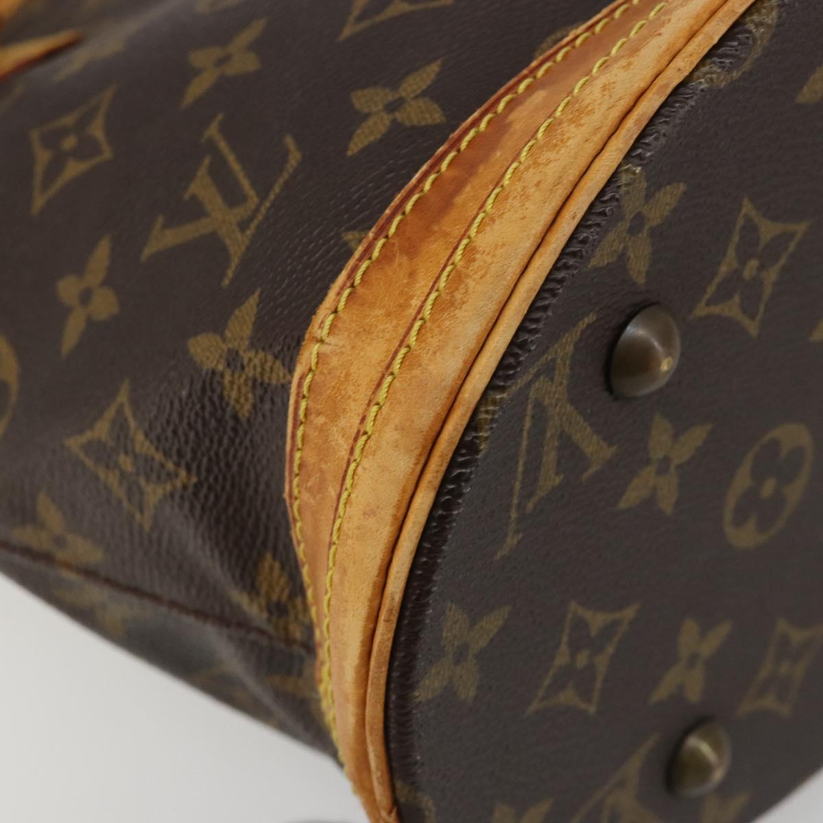LOUIS VUITTON Monogram Bucket PM Shoulder Bag M42238 LV Auth hk3861