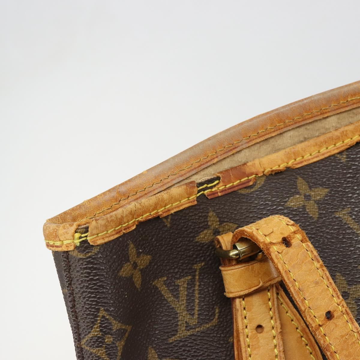 LOUIS VUITTON Monogram Bucket PM Shoulder Bag M42238 LV Auth hk3861