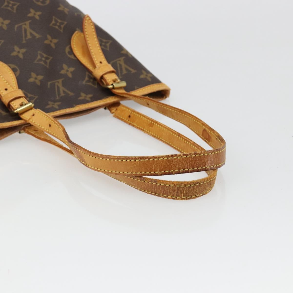 LOUIS VUITTON Monogram Bucket PM Shoulder Bag M42238 LV Auth hk3861