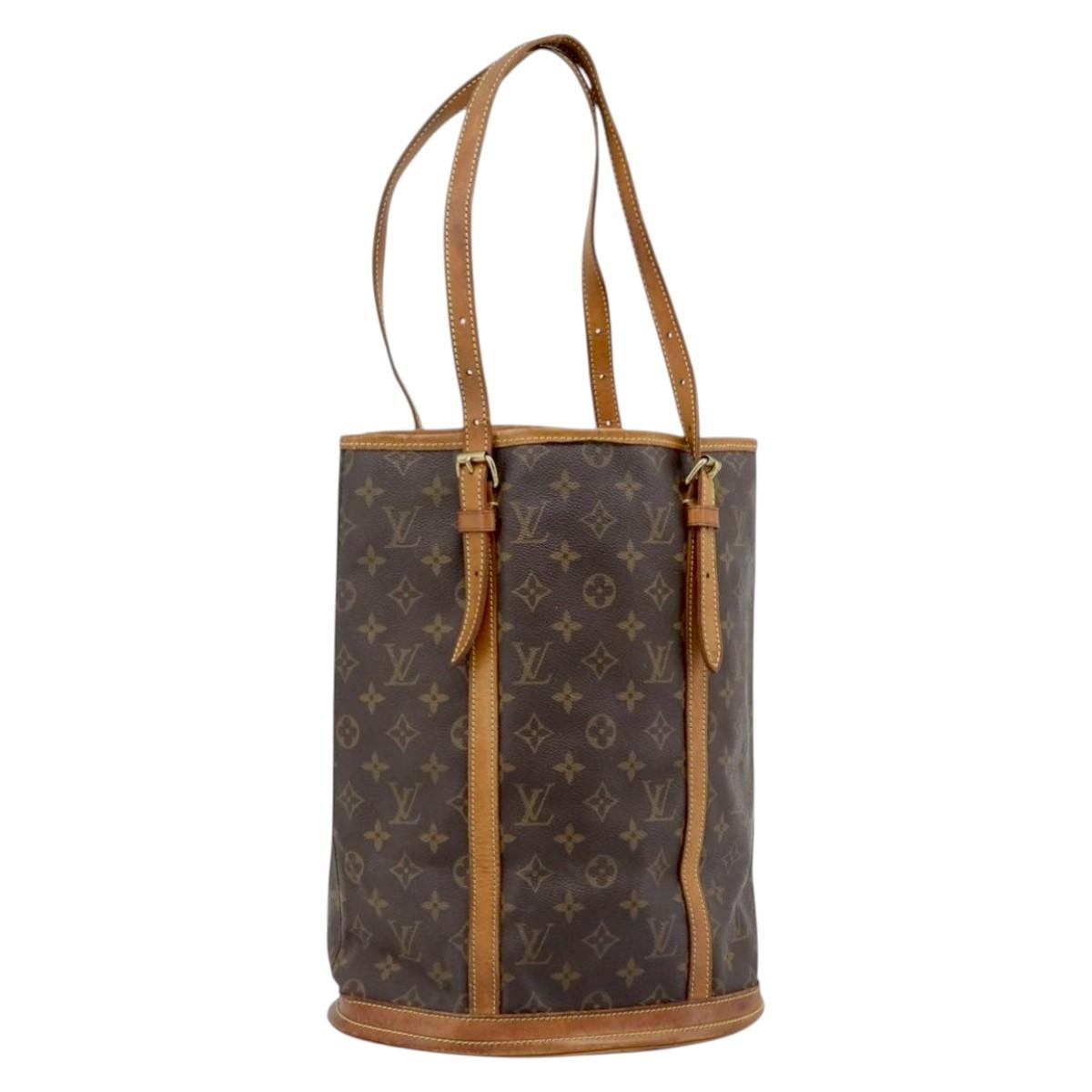 LOUIS VUITTON Monogram Bucket GM Shoulder Bag M42236 LV Auth hk3863