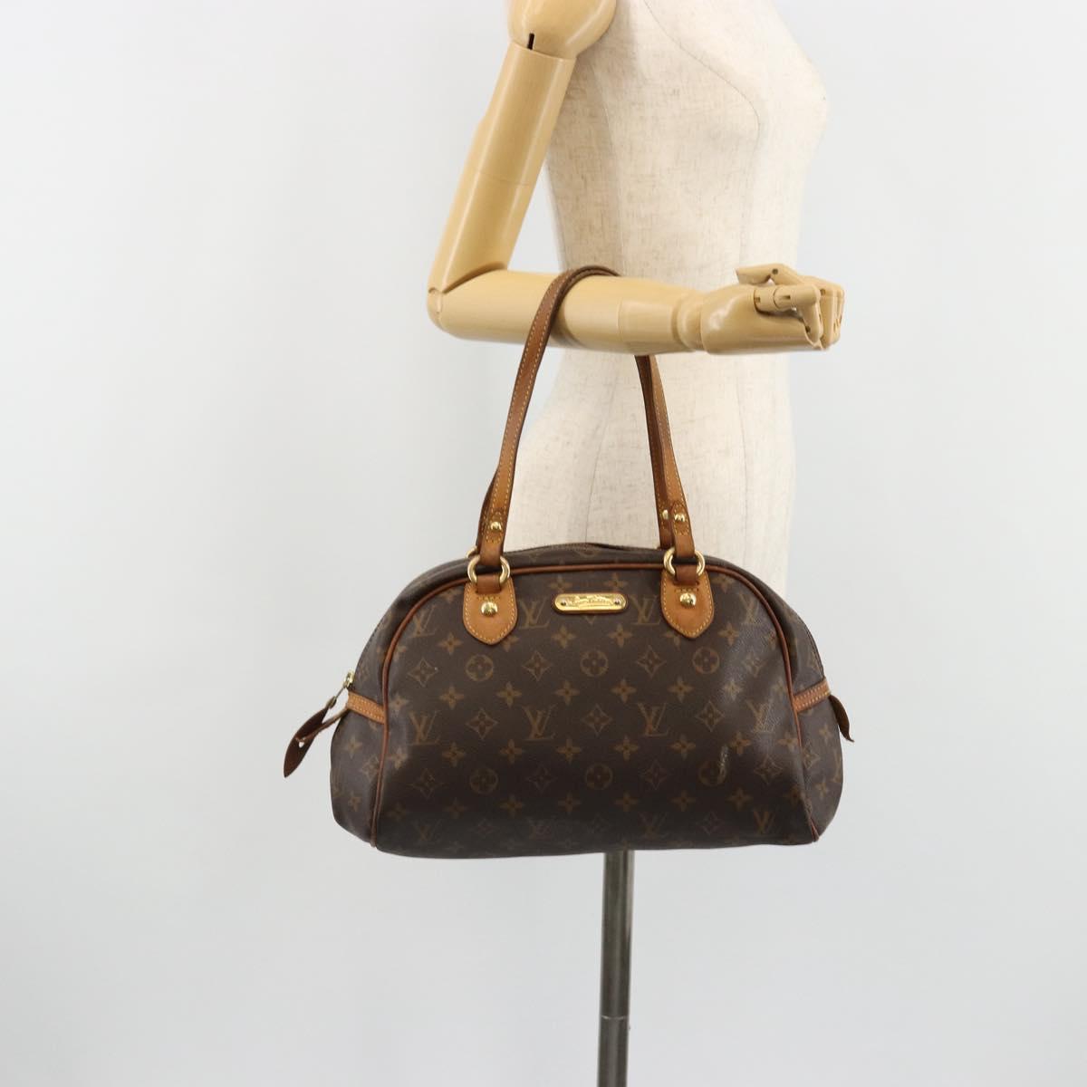 LOUIS VUITTON Monogram Montorgueil PM Hand Bag M95565 LV Auth hk3868