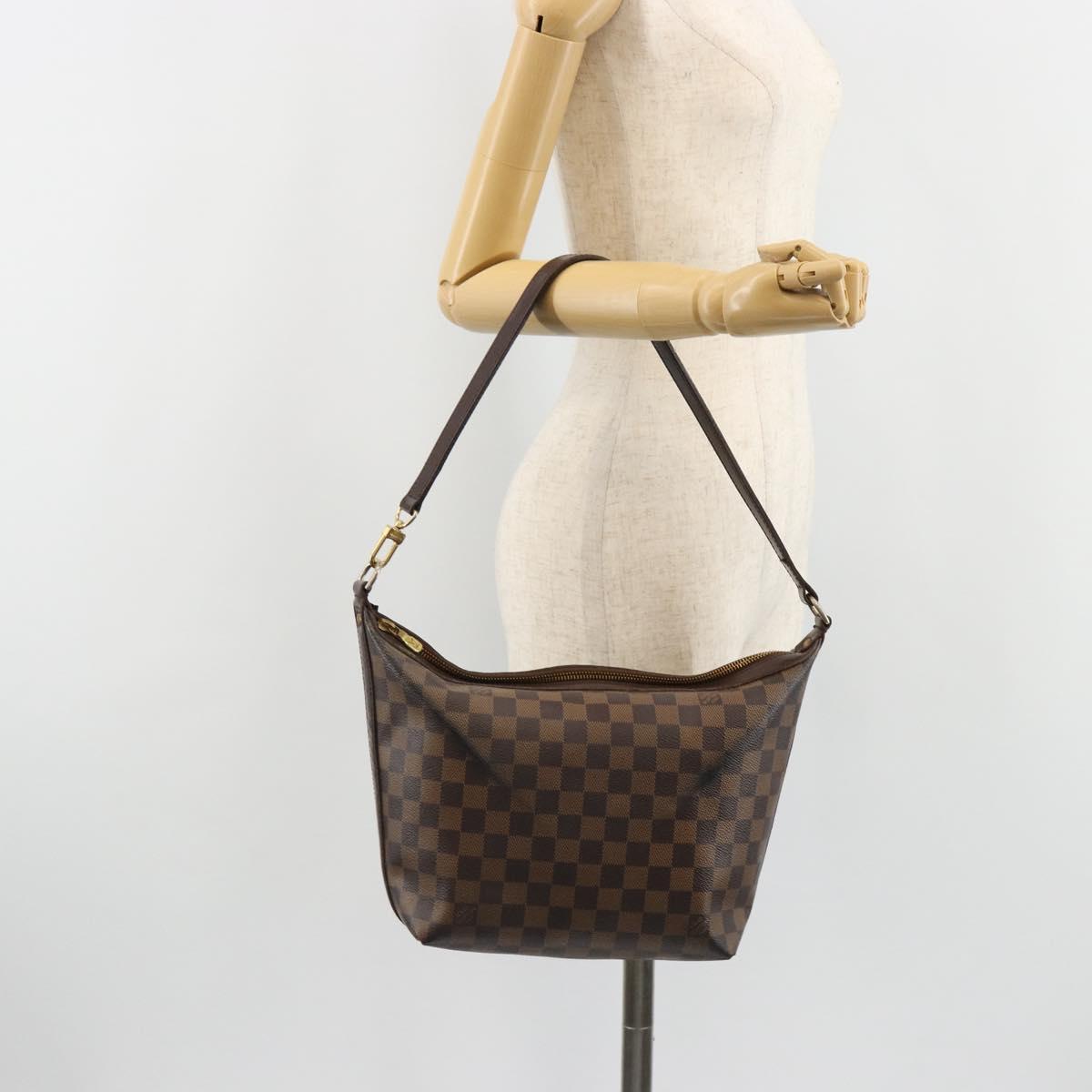 LOUIS VUITTON Damier Ebene Illovo MM Shoulder Bag N51995 LV Auth hk3870