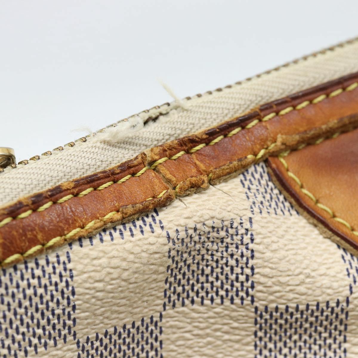LOUIS VUITTON Damier Azur Siracusa PM Shoulder Bag N41113 LV Auth hk3871