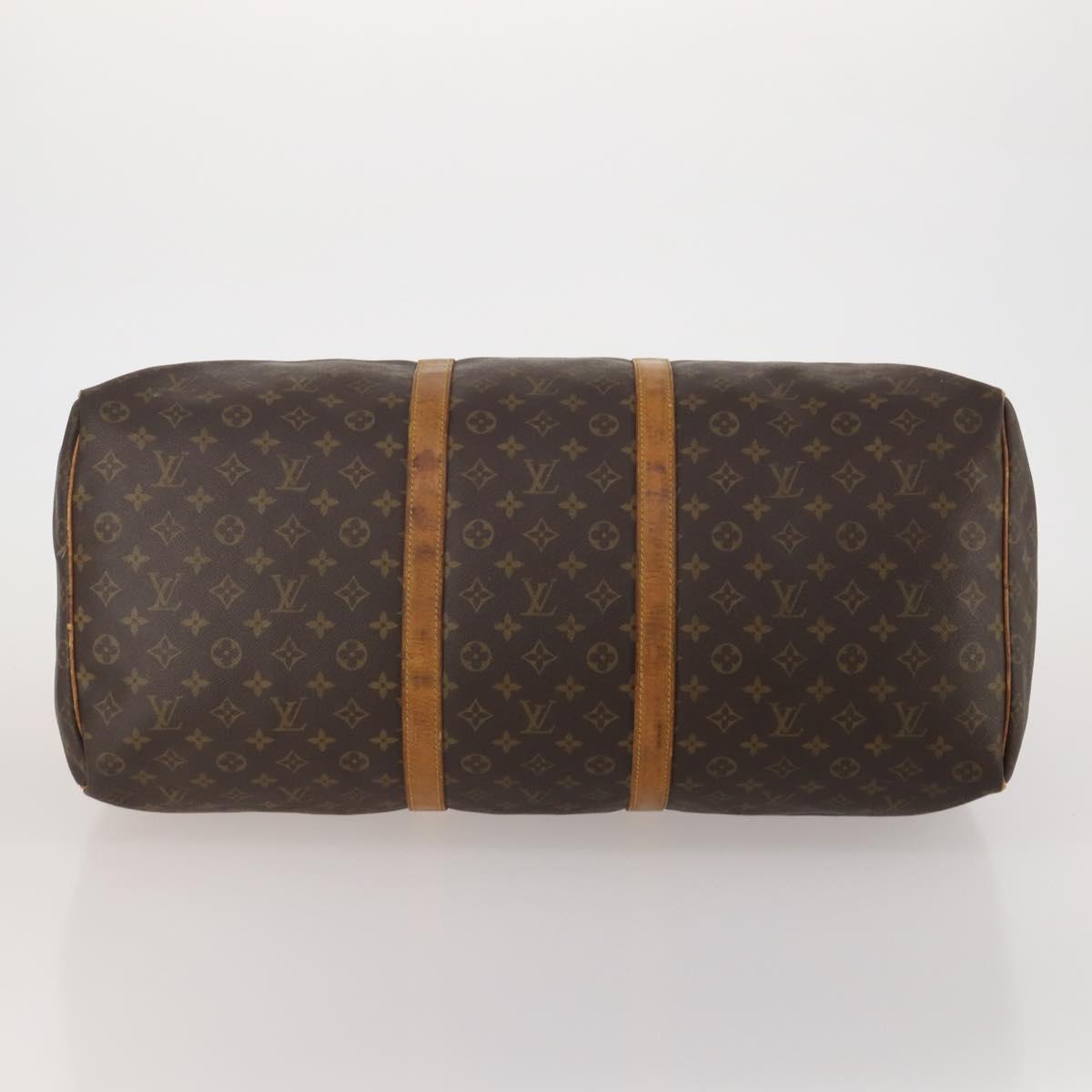 LOUIS VUITTON Monogram Keepall 60 Boston Bag M41422 LV Auth hk3881